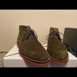 Ralph Lauren Polo Green Mid Suede Boot.